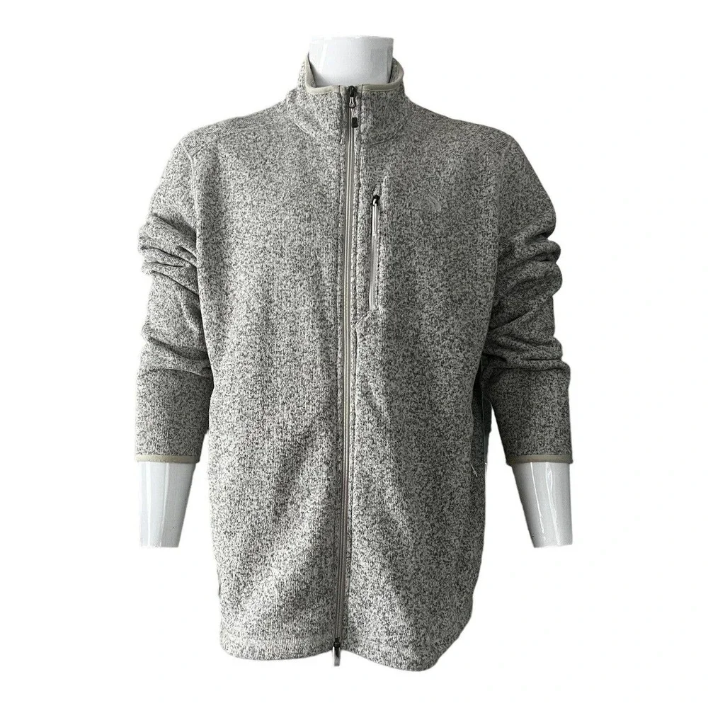 The North Face Jacket Men Size XL‎ Fleece Full Zip Heather Grey Jacket